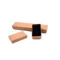 Kraft Paper Square Jewelry Earring Bracelet Ring Necklace Packaging Box Gift Boxes With Sponge